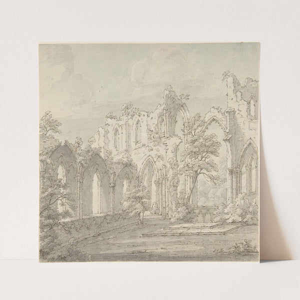 Interior view of Fountains Abbey, Yorkshire (mid-18th–early 19th century) by Thomas Sunderland