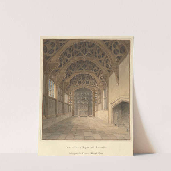 Interior View of Rufford Hall, Lancashire, belonging to Sir Thomas Hesketh Bart. by John Buckler