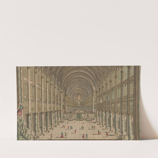 Interior view of the Cathedral of Notre Dame de Paris (1750)