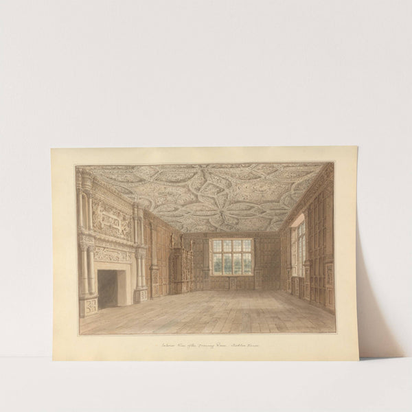 Interior view of the Drawing Room, Stockton House by John Buckler