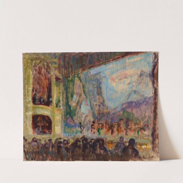 Interior View of the Finnish Opera by Magnus Enckell