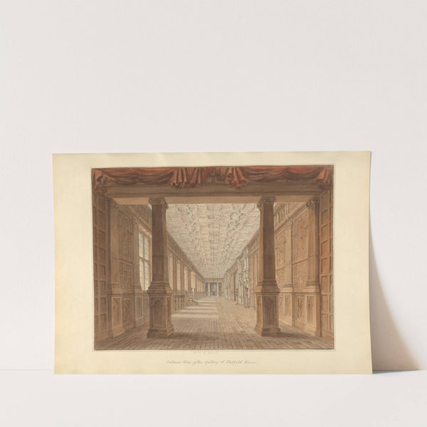 Interior View of the Gallery of Hatfield House by John Buckler
