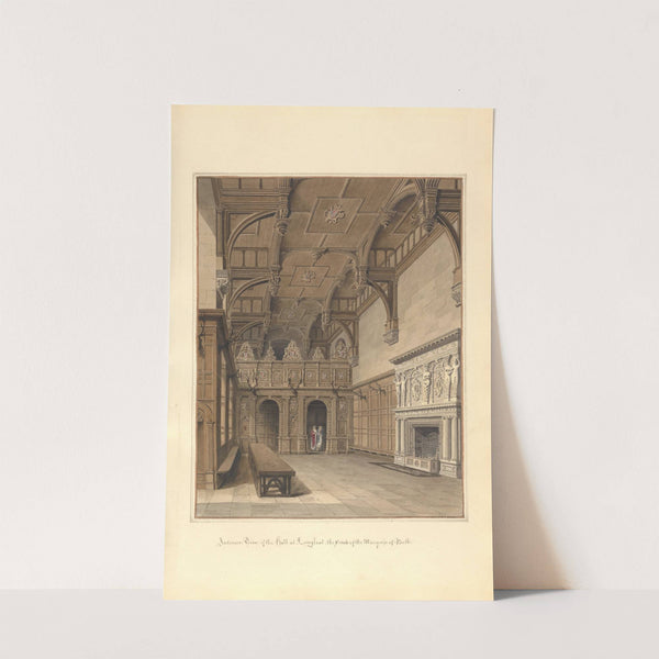 Interior View of the hall at Longleat: the Seat of the Marquis of Bath by John Buckler
