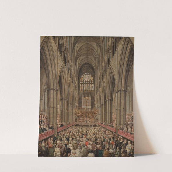 Interior View of Westminster Abbey on the Commemoration of Handel, Taken from the Manager's Box by Edward Edwards