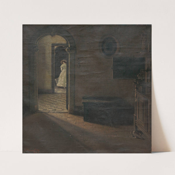 Interior with a Lady by Georges Nauwelaerts