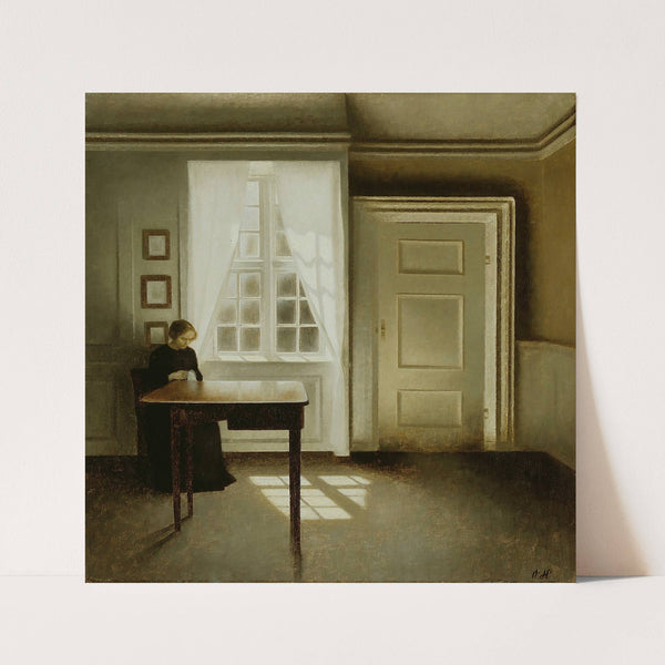 Interior With A Lady (1901) by Vilhelm Hammershøi