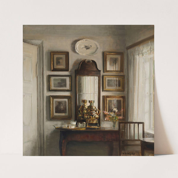 Interior with a Samovar by Carl Holsøe