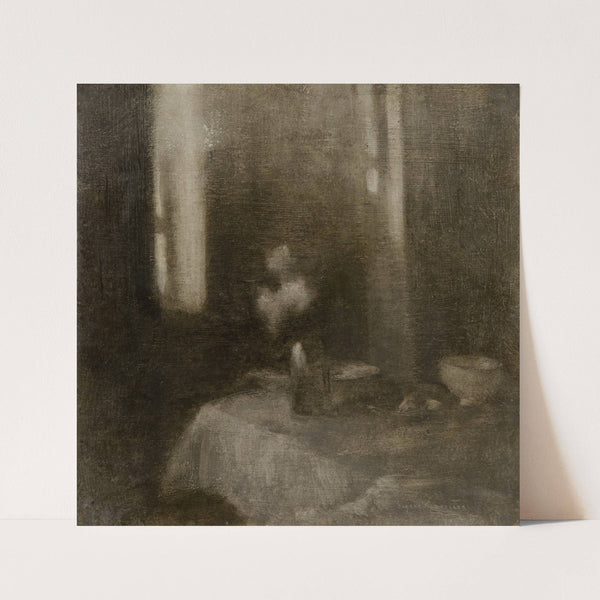 Interior with a Vase (ca 1896) by Eugène Carriere