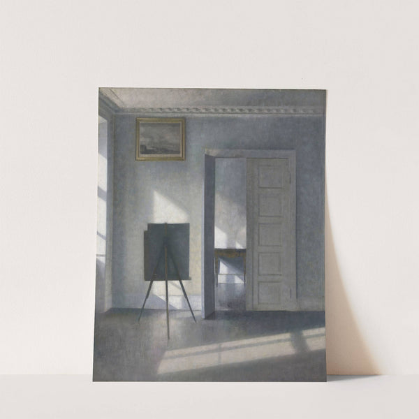 Interior with an Easel, Bredgade 25 by Vilhelm Hammershøi