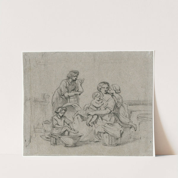 Interior with family by David Bles