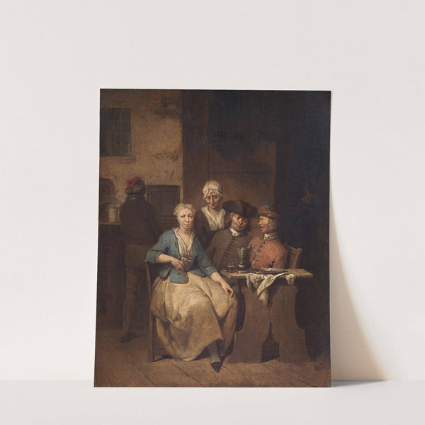 Interior with Five Figures by Jan Baptist Lambrechts