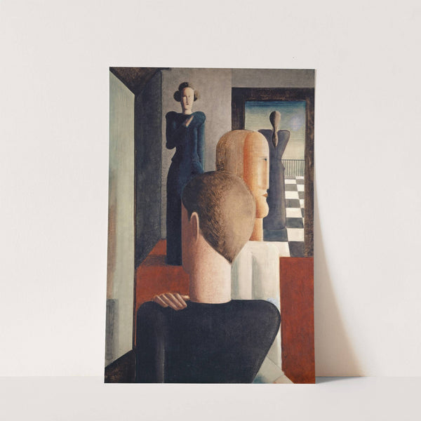 Interior with Five Figures, Roman by Oskar Schlemmer