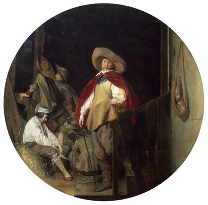 Interior with Soldiers