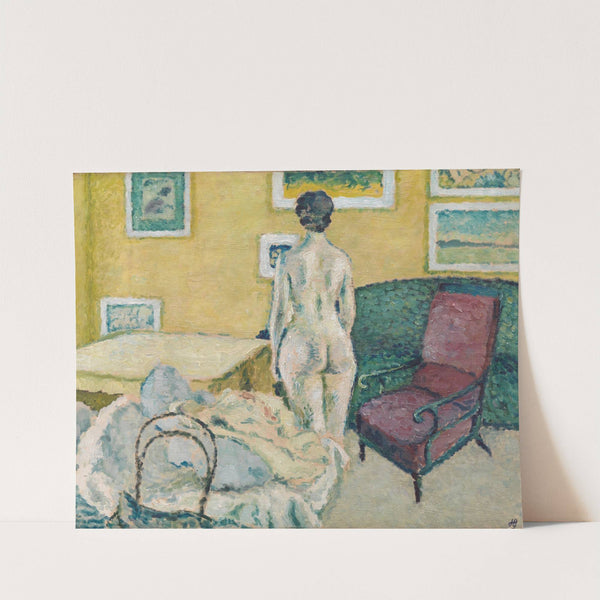 Interior with Standing Nude by Harald Giersing