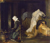 Interior with Woman Cooking