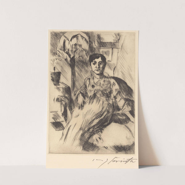 Interior with Woman (Interieur mit Frau) (1917) by Lovis Corinth