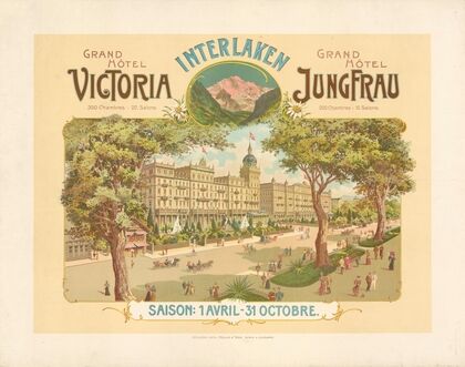 Interlaken Grandhôtel Victoria et Grandhôtel Jungfrau (1900)