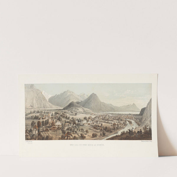 Interlaken, vue prise depuis le Hohbühl by Jean Jacottet