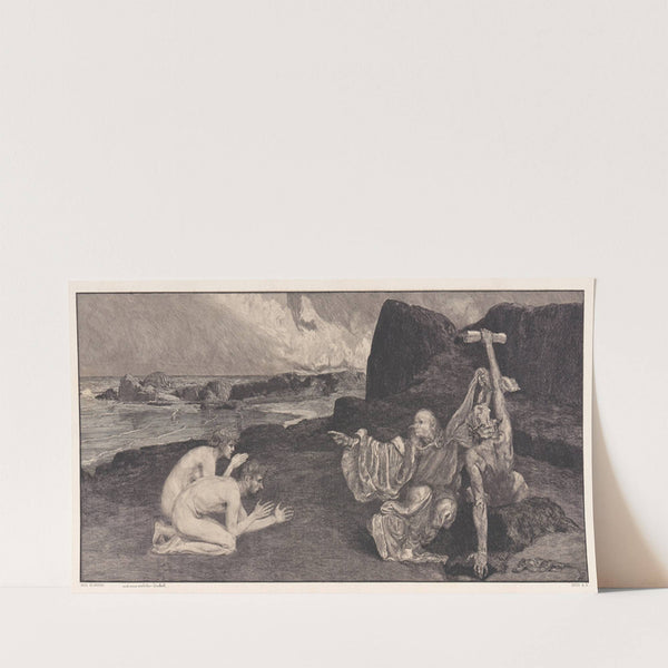Intermezzo (Adam and Eve & Death and Devil) (1887) by Max Klinger