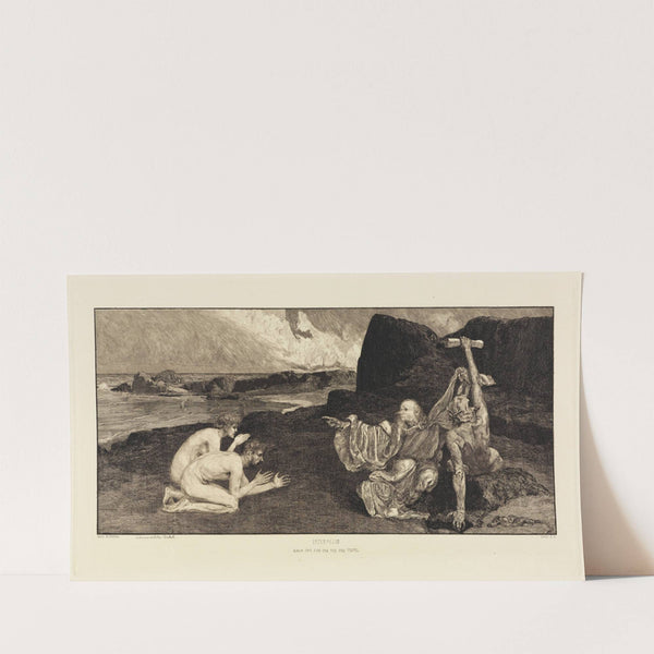 Intermezzo (Adam und Eva und Tod und Teufel) (Eine Liebe, Opus X, Blatt 6) (1887-1920) by Max Klinger