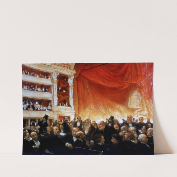 Intermission at a 1885 Comédie-Française premiere by Edouard Dantan