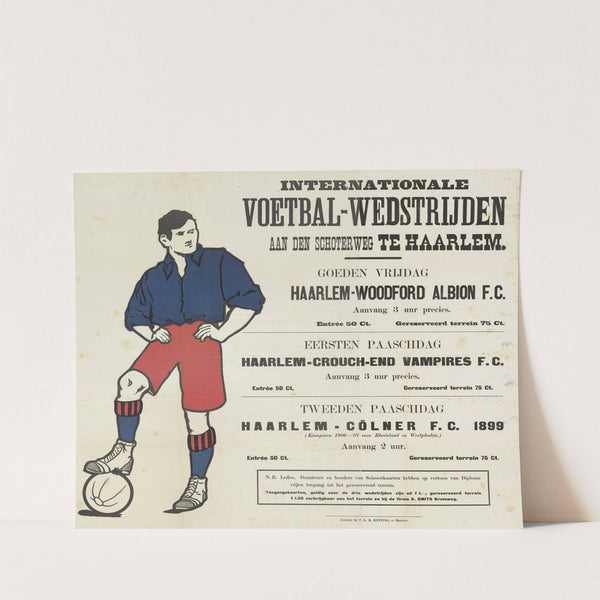 Internationale Voetbal-Wedstrijden aan den Schoterweg te Haarlem (1907) by P.L.M. Ketting