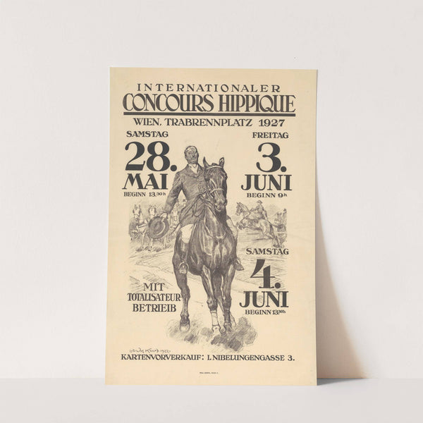 Internationaler Concours Hippique am Trabrennplatz im Prater (1927) by Ludwig Koch