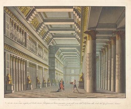 Interno del Palazzo Cleopatra (1822)