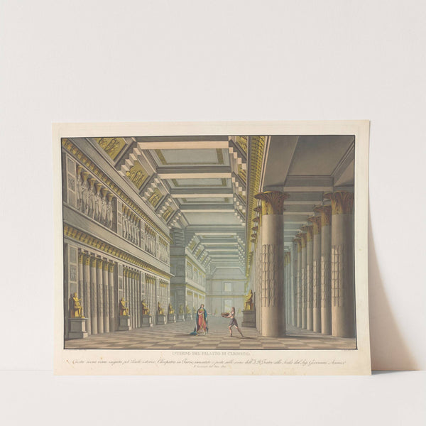 Interno del Palazzo Cleopatra (1822) by Alessandro Sanquirico