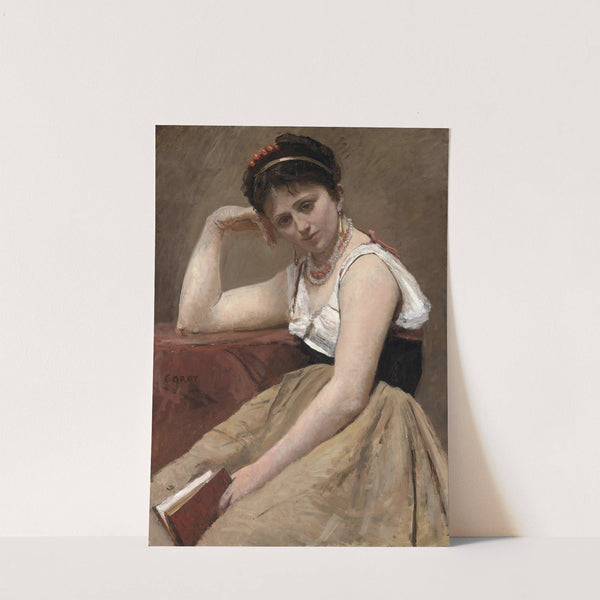 Interrupted Reading by Jean-Baptiste-Camille Corot