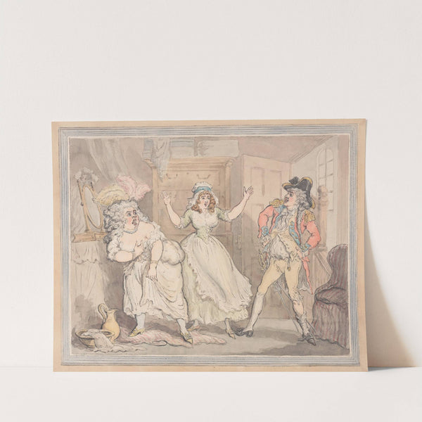 Interruption or inconvenience of a lodging house by Thomas Rowlandson