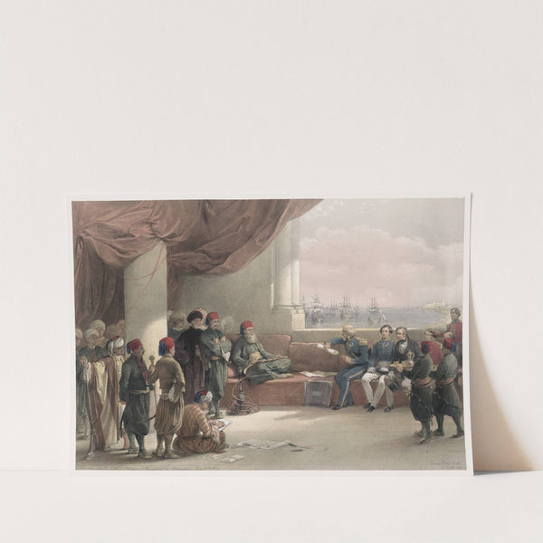 Interview with The Viceroy of Egypt, at His palace at Alexandria. May 12th, 1839. (1846-1849) by David Roberts