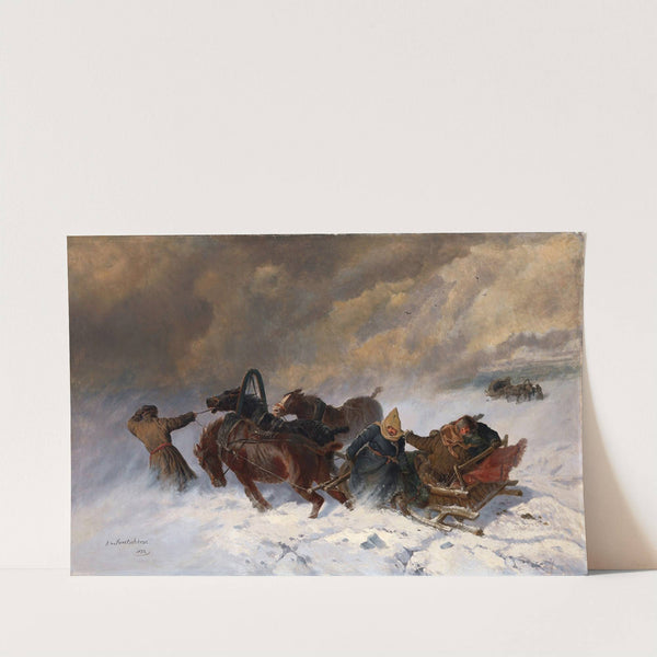 Into The Blizzard by Nikolai Yegorovich Sverchkov