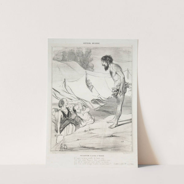 Introduction of Ulysses to Nausica (1842) by Honoré Daumier