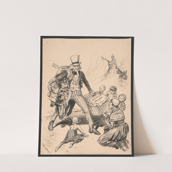 Invasion of Belgium by the ‘uncultured’ (1914) by William Allen Rogers