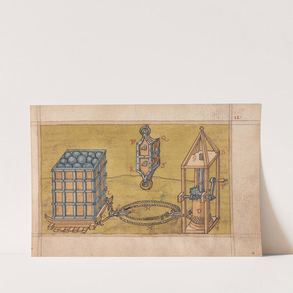 Inventions of military machines and other devices Pl.11 (1580-1590) by Ralph Rabbards