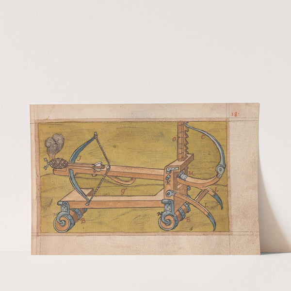 Inventions of military machines and other devices Pl.17 (1580-1590) by Ralph Rabbards