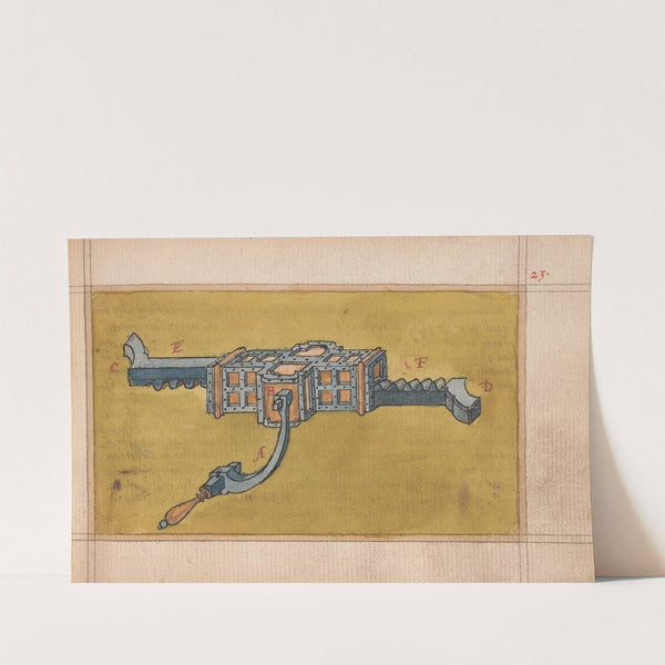 Inventions of military machines and other devices Pl.22 (1580-1590) by Ralph Rabbards