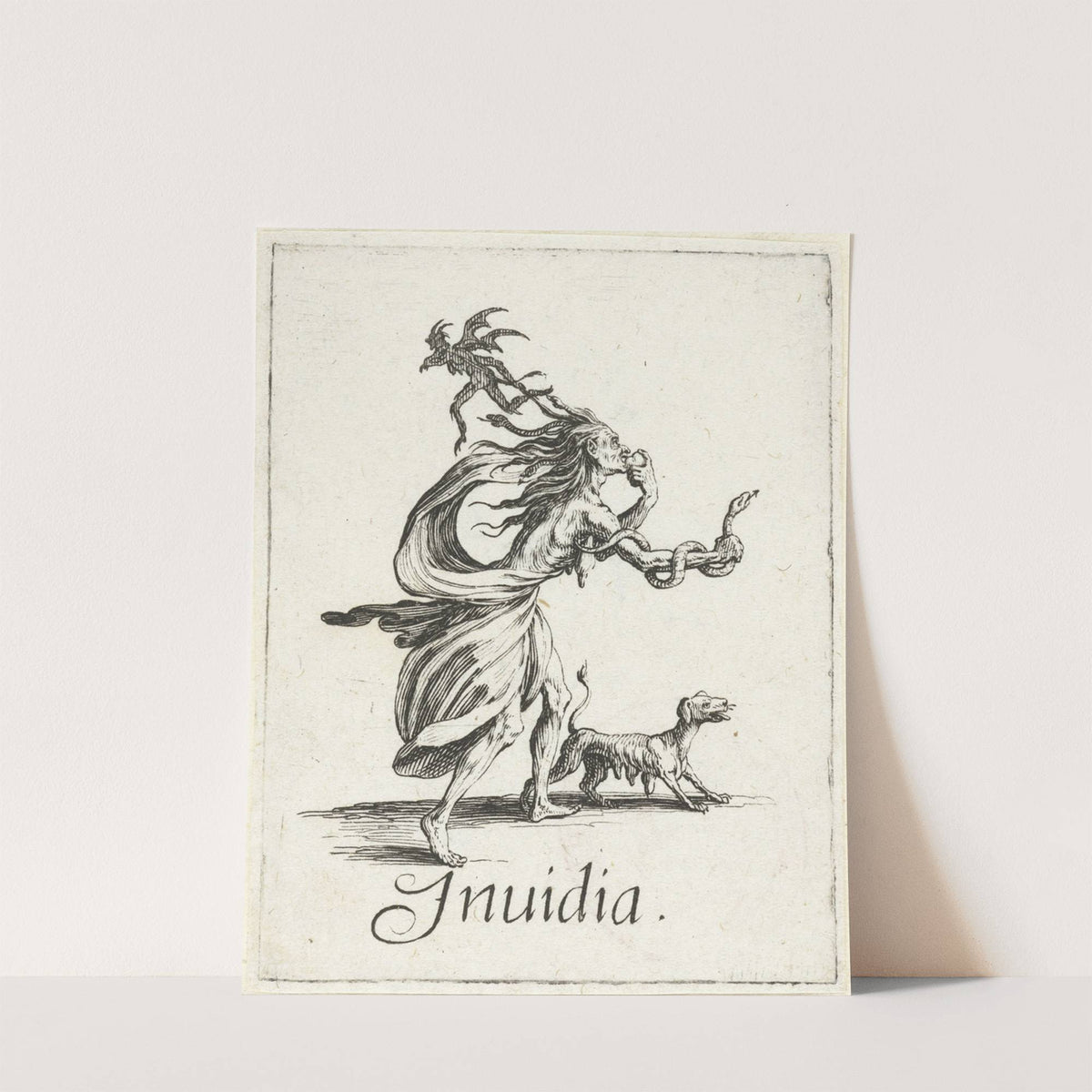 Invidia (Envy) (1618-1625) by Jacques Callot