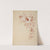 Invitation card (before letters). (1897) by Jules Chéret