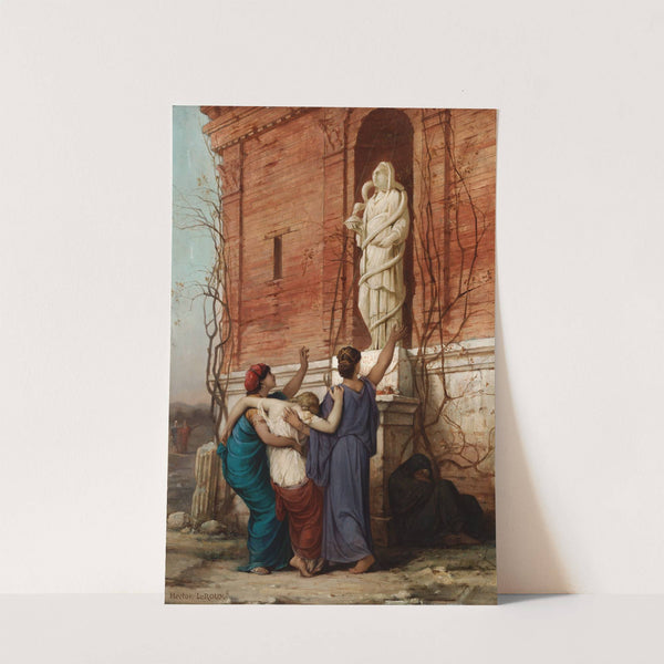 Invocation To The Goddess hygieia by Louis-Héctor Leroux