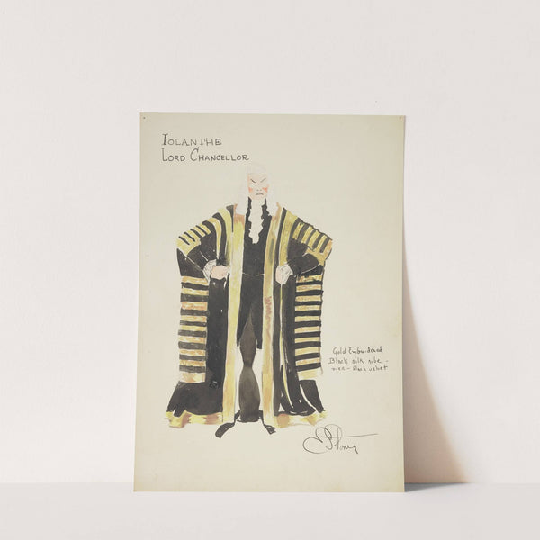 Iolanthe: Lord Chancellor gold-embroidered black silk robe (1934-1943) by Emile Stoner