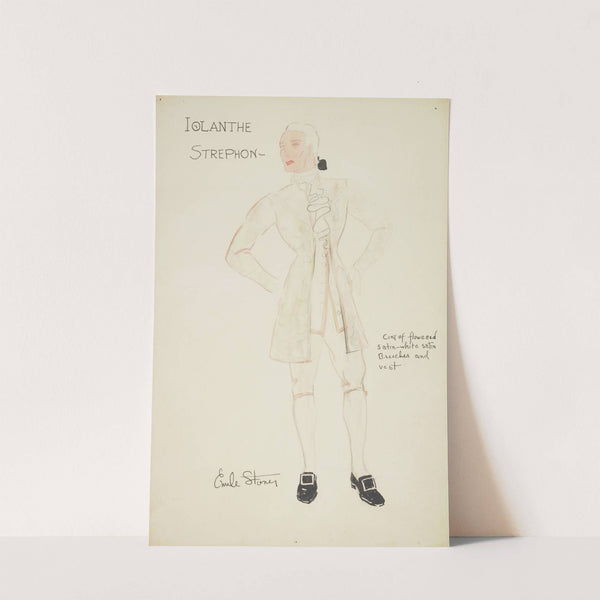 Iolanthe: Strephon flowered coat (1934-1943) by Emile Stoner