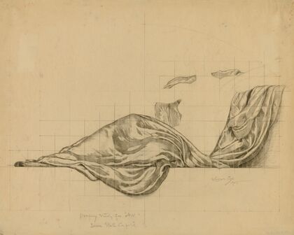 (Iowa State Capitol Rotunda) (Art, study for panel)
