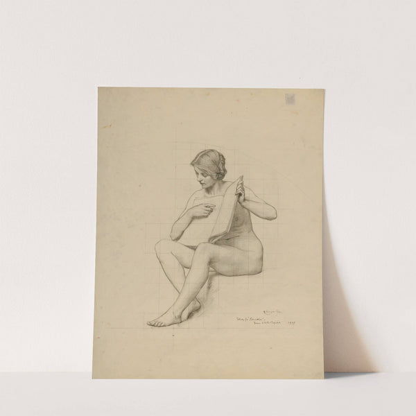(Iowa State Capitol Rotunda) (Education, study for panel) (1907) by Kenyon Cox