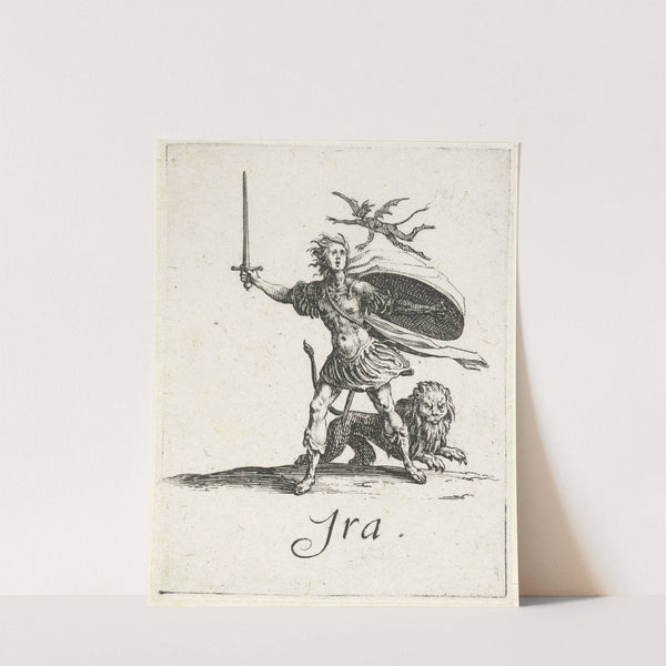 Ira (Fury) (1618-1625) by Jacques Callot