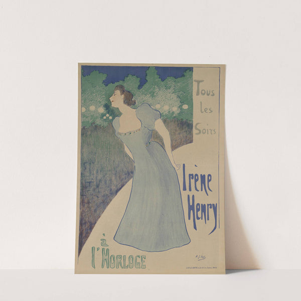 Irène Henry à l’Horloge by Henri-Gabriel Ibels