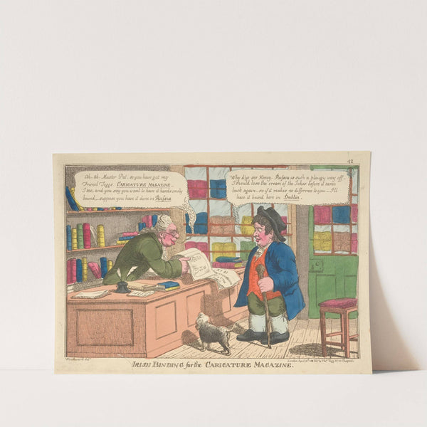 Irish binding for the Caricature Magazine. (1808) by George Moutard Woodward