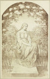 Irmela sitting in the garden