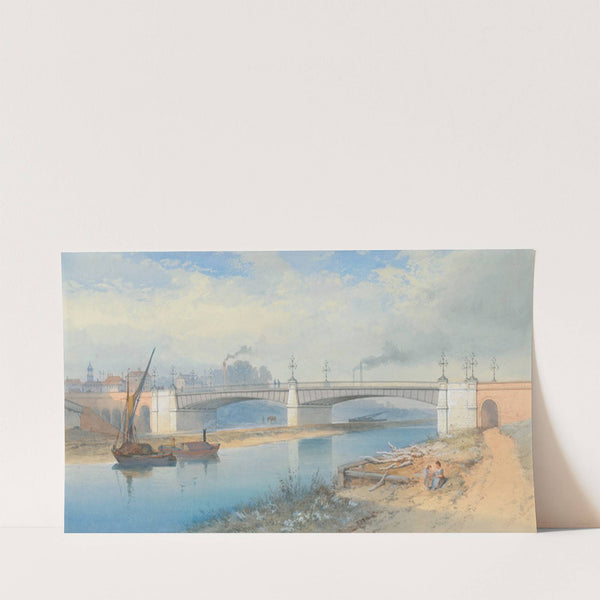 Iron Bridge on the Outskirts of an Industrial Town (1871) by Thomas Charles Leeson Rowbotham
